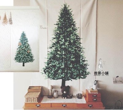 【微景小舖】?聖誕樹掛布145*195cm 聖誕背景牆布 聖誕節裝飾 北歐壁毯 聖誕佈置裝飾 聖誕樹背景布 拍攝道具