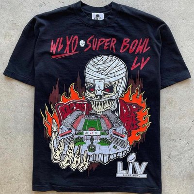 The Weeknd x Warren Lotas XO Super Bowl LV tshirt 超級盃限定 XL