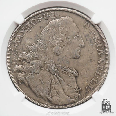 NGC-AUD德國巴伐利亞1764年泰勒大銀幣 