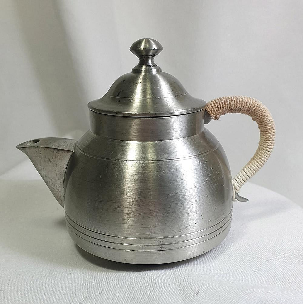 早期老物，馬來西亞泡茶錫壺| Yahoo奇摩拍賣