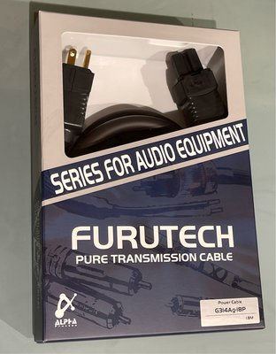 [紅騰音響]Furutech G-314Ag-18P 電源線、高性能電源線  μ-OFC導線一蕊鍍銀(1.8m)即時通可議價