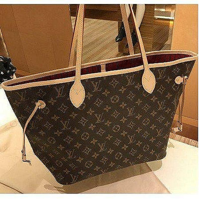 LV Neverfull MM 中款 子母袋 購物包 媽媽包 傳統花 M40995