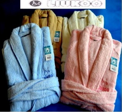 專櫃LIUKOO煙斗純棉100%浴巾布超保暖浴袍/睡袍-台灣製造冬天溫暖上市