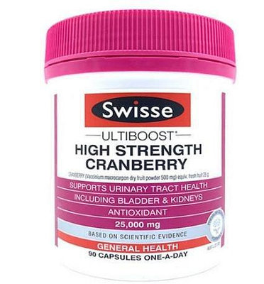 【小圓仔全球購】正品 澳洲Swisse Cranberry 25000mg 高濃度 濃縮蔓越莓 90粒入