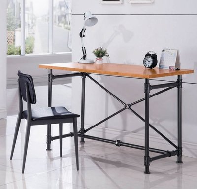 loft工業風桌個性創意歐式復古簡约現代水管腳書桌
