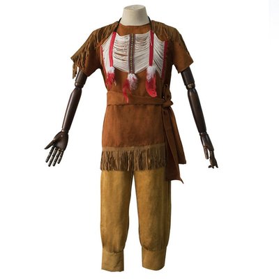 萬圣節演出C服土著原始人印第安豹紋野人 cosplay服裝
