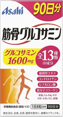 日本境內版 Asahi 朝日 筋骨軟骨素 720粒 30天份 葡萄糖胺 鈣 營養 補給 補充【全日空】