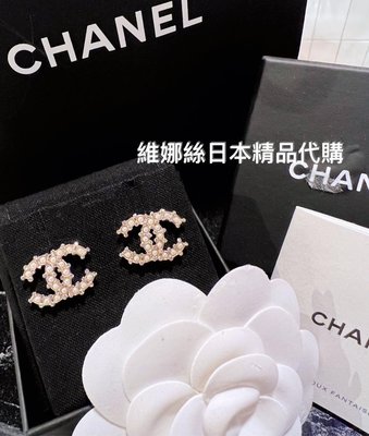 Chanel香奈兒經典雙C珍珠耳環維娜絲Venice 日本精品代購