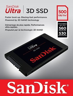SanDisk Ultra 3D SSD 500GB (固態硬碟) SDSSDH3
