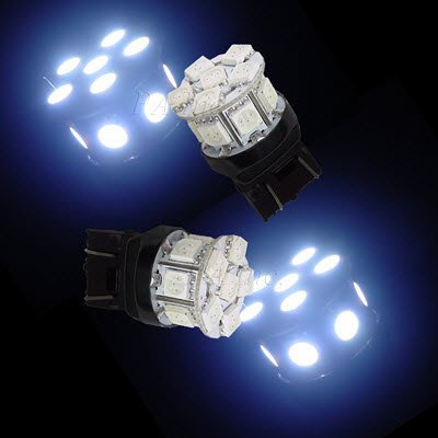 【PA LED】迷你版 T20 7443 7440 13晶 39晶體 SMD LED 後霧燈 方向燈 角燈 煞車燈 白光