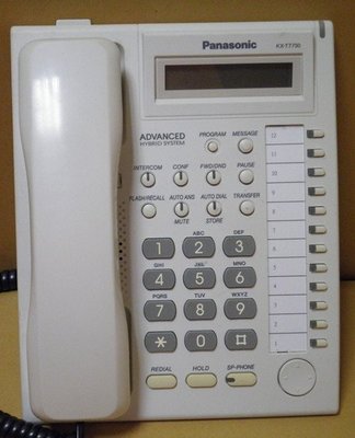 Panasonic/KX-TE/融合式交換機/國際牌/KXT/KX-T7730/類比/顯示型/螢幕型12鍵話機/中古良品