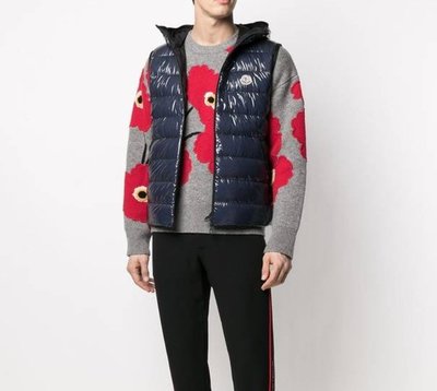 【Moncler 】男士 光面材質 帶帽 羽絨背心 1 S /2 M