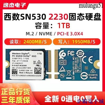 企鵝電子城【】WD/西數SN740/SN530 1TB 2TB M.2 2230 NVME 固態硬碟 steam