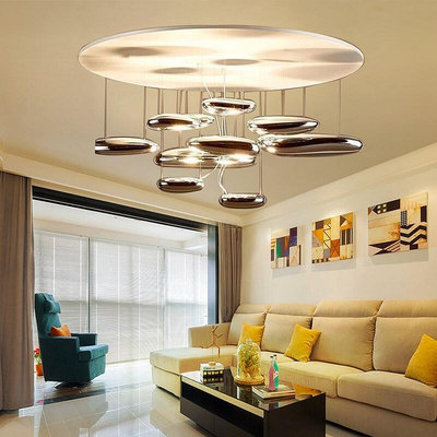 客廳吊燈簡約設計師創意臥室展廳極簡浮空水滴餐廳吊燈