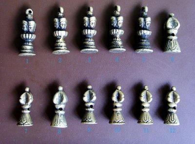 【五輪塔】來自神秘西藏的佛教文物『卍吉祥天銅天鐵印章12件卍』