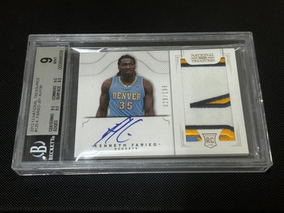 2012 National Treasures K. Faried RPA BGS9/AU10