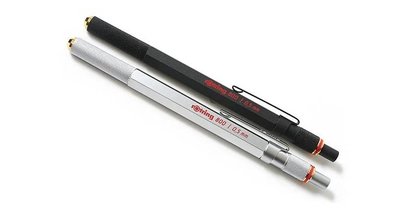 免運優惠 德國 rOtring 800 製圖用自動鉛筆(0.5mm)＊黑色/銀色 筆尖可收納