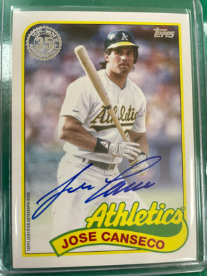 2024 Topps Series 1  卡面簽 美卡 名將  腿砲哥 Jose Canseco