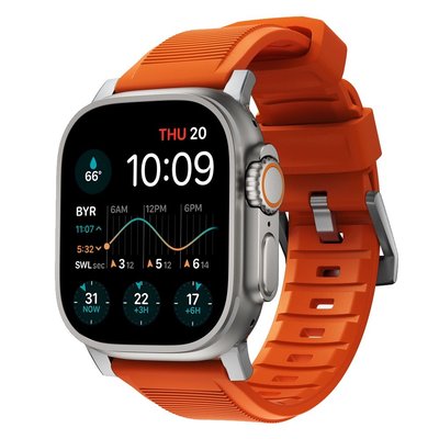 現貨 Apple Watch S8 S7 SE ultra錶帶 矽膠錶帶 高端條紋運動錶帶  49mm 45mm