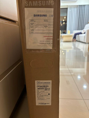 全新Samsung 三星 43型 Crystal 4K UHD智慧顯示器 電視 UA43CU8000XXZW