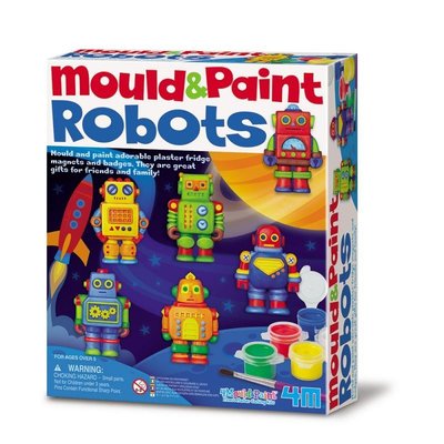 M&P Robot 機器人 製作磁鐵 留言板冰箱磁鐵 動手彩繪 美勞玩具遊戲 畫出C3PO? 全靠你的想像力 創作獨一無