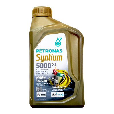 【易油網】PETRONAS 5W30 全合成機油 SYNTIUM 5000 XS 5W-30
