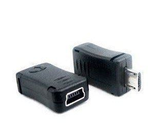 【勁昕科技】Micro USB公 轉Mini USB 母 轉接頭 Micro USB公轉迷你USB母 手機轉接頭