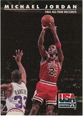 飛人 Michael Jordan 1992 Skybox USA 夢幻隊球卡 #45