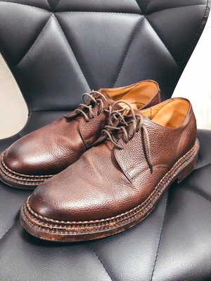 Grenson triple welt荔枝皮素面皮鞋 尺寸UK9.5 二手美品