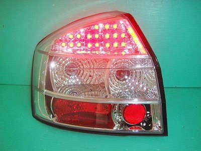 》傑暘國際車身部品《 AUDI A4 01-05年8E全透明晶鑽LED尾燈
