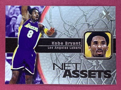 2000-01 Fleer E-X Net Assets Kobe Bryant Los Angeles Lakers