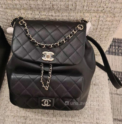 CHANEL 大型 AS3618 Duma 後背包 黑 回歸 現貨