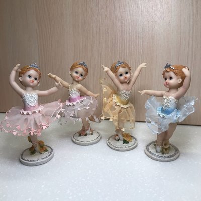 芭蕾舞 陶瓷娃娃 一組四個