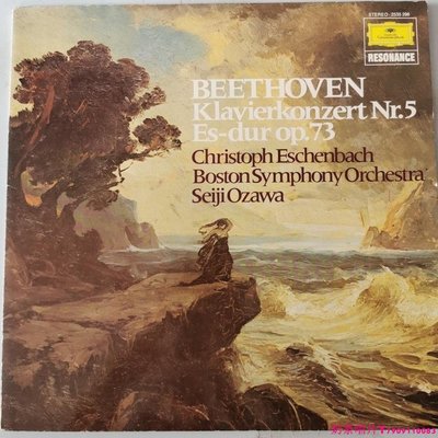 貝多芬鋼琴協奏曲 艾森巴赫 演繹 小澤征爾 指揮 德版黑膠唱片LPˇ奶茶唱片