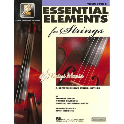 【Kaiyi Music】Essential elements violin book 2 小提琴教材 樂譜