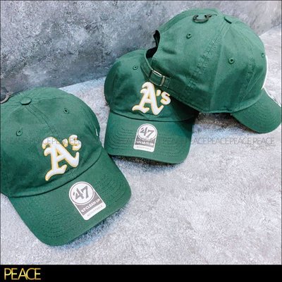 【PEACE】47Brand 47 MLB Oakland Athletics 奧克蘭 運動家隊 老帽 綠色