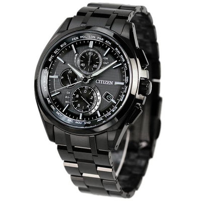 預購 CITIZEN AT8044-56E 星辰錶 41.5mm ATTESA 電波 黑色面盤 黑色鈦金屬錶帶 男錶