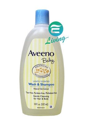 【易油網】Aveeno Baby 燕麥寶寶溫和洗髮精沐浴乳 2合1 大瓶裝18oz/532ml #02390