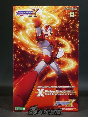 (參號倉庫) 現貨 壽屋 Kotobukiya 組裝模型 1/12 洛克人X 艾克斯 上升火焰 Ver. 紅色裝甲