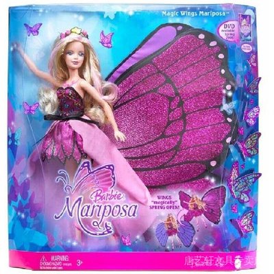 發 Barbie Mariposa 2008 蝴蝶仙子曼瑞莎芭比娃娃CC小铺