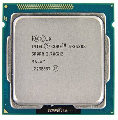 【含稅】Intel Core i5-3330s 2.7G 1155 四核四線 65W QS正顯CPU 一年保 內建HD