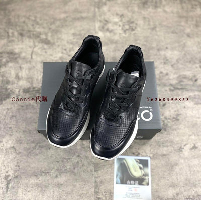 熱款直購#ECCO愛步 523234輕奢高爾夫板鞋無釘鞋 golf防水高爾夫運動鞋