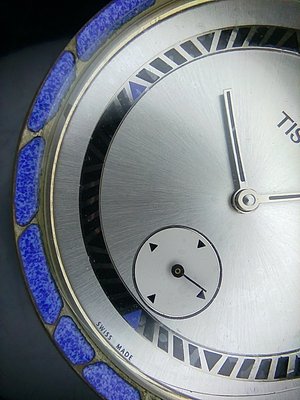 【低調的奢華】天梭 TISSOT 手上鍊 懷錶 純銀彩繪錶殼 獨立小秒盤 全球限量 絕版珍藏品