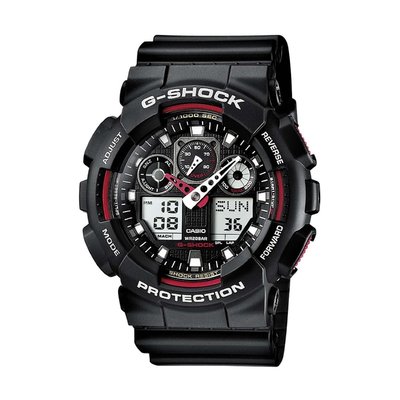 【CASIO G-SHOCK】GA-100-1A4 這款手錶耐衝擊、防水以及抗磁的設計和構造都非常出眾