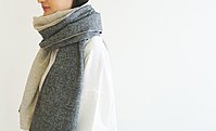 日本DAYS自然系質感佳羊毛格紋圍巾