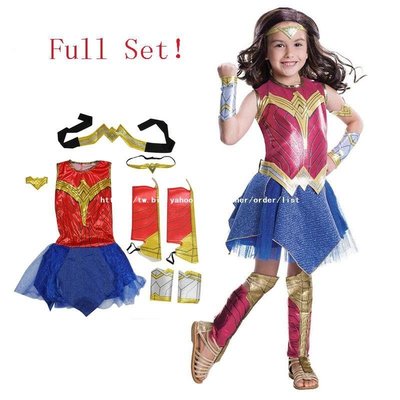 【熱賣下殺價】 服裝 道具萬圣節服飾 神奇女俠兒童 Wonder Woman神力女超人裝扮 cosplay服裝 女孩子