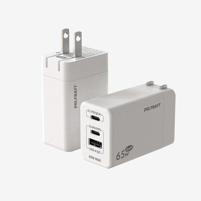 POLYBATT 65W USB-C 氮化鎵急速充電器 PD充電頭 小顆快充頭 Apple快充 TYPE N