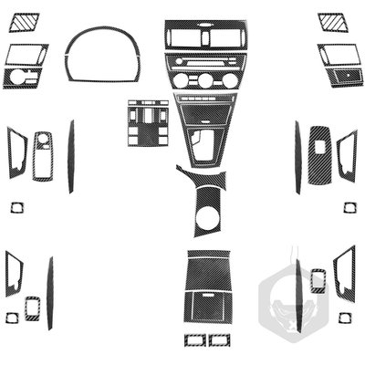 適用于寶馬04-10 X3 E83碳纖維大燈開關中控面板汽車內飾改裝配件