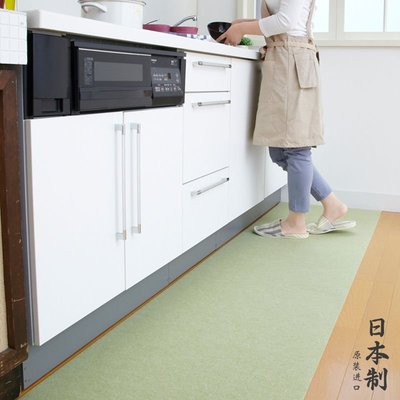 現貨熱銷-日本進口sanko廚房地墊防滑防油可擦長條地毯家用進門耐臟腳墊子