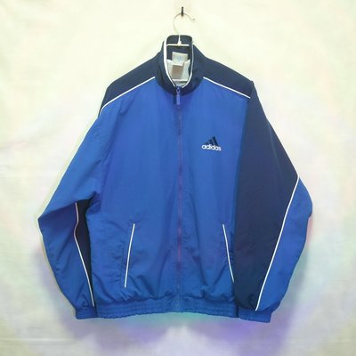 Adidas 風衣外套 防風外套 夾克 藍 極稀有 老品 復古 古著 vintage